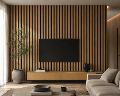 Pack 22 Wall Panel Black Ground Madera Dorada