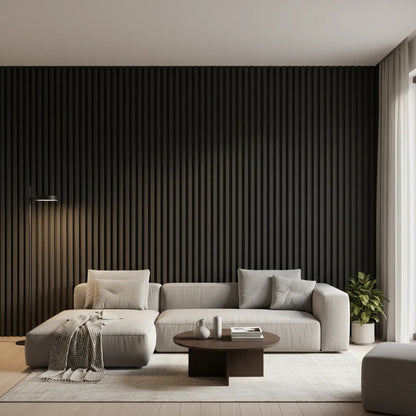 Pack 22 Wall Panel Black Ground Negro Grafito