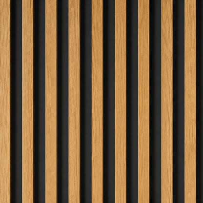 Pack 22 Wall Panel Black Ground Madera Dorada