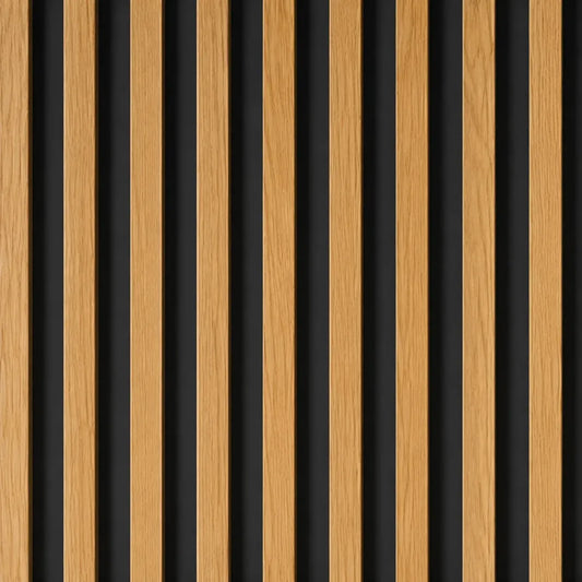 Pack 22 Wall Panel Black Ground Madera Dorada